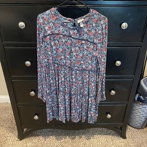 Know Rose Floral Mini Dress, Size Large
